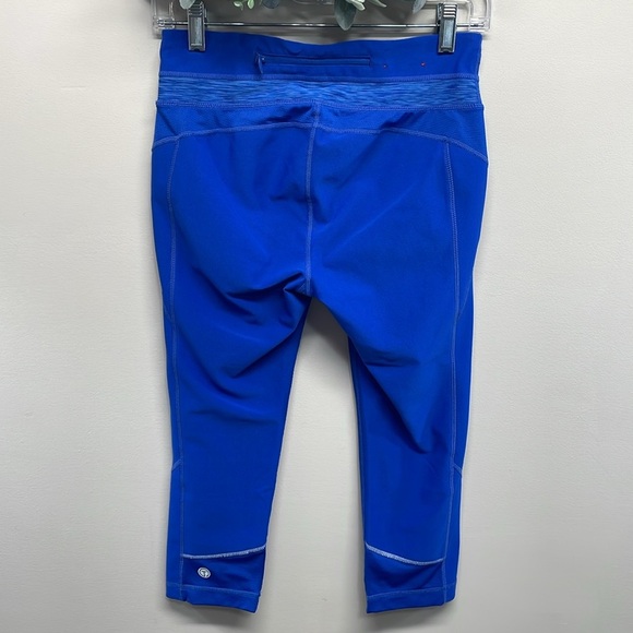 T By Talbots Tech  Stretch Crop Leggings Blue SP - Picture 4 of 16